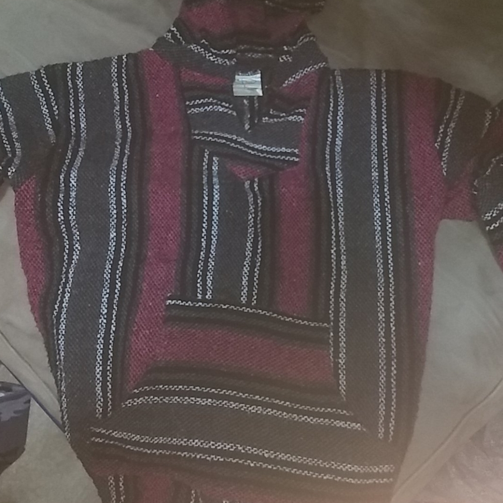 Knitted poncho